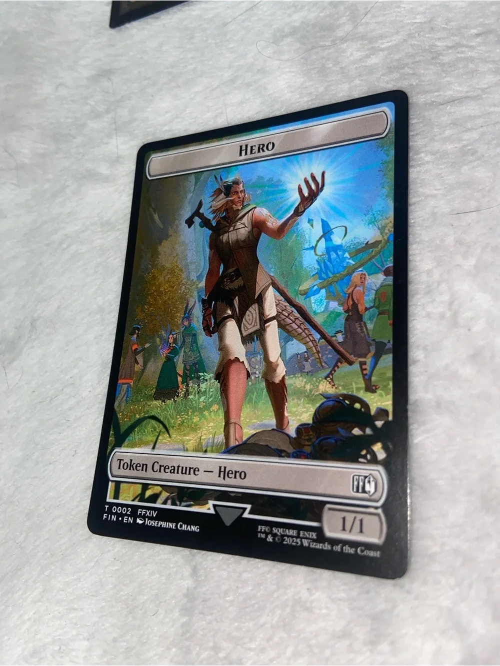 Hero Token Creature card (#T 0002) Magic the Gathering Final Fantasy